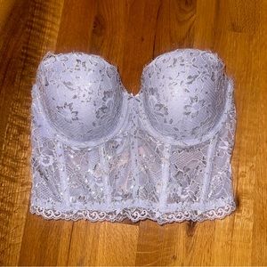 Victoria’s Secret metallic Lace Bustier